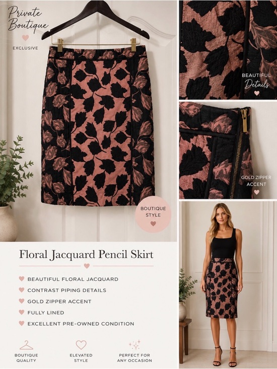 Ann Taylor Dresses & Skirts - Ann Taylor pink/navy blue skirt size 2
